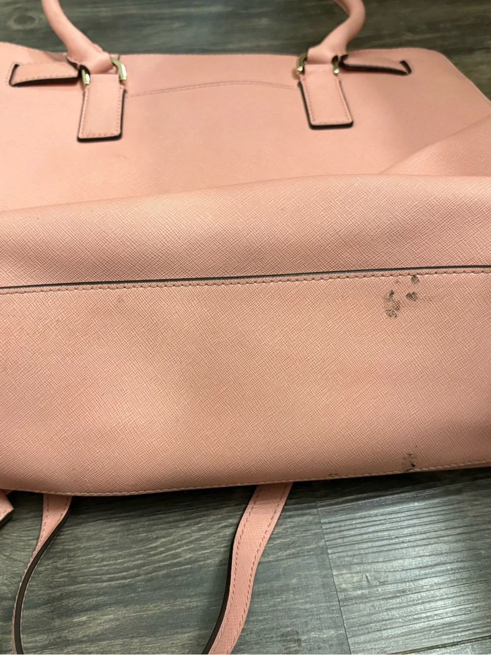 Michael Kors Blush Saffiano Leather Tote with Gold Hardware